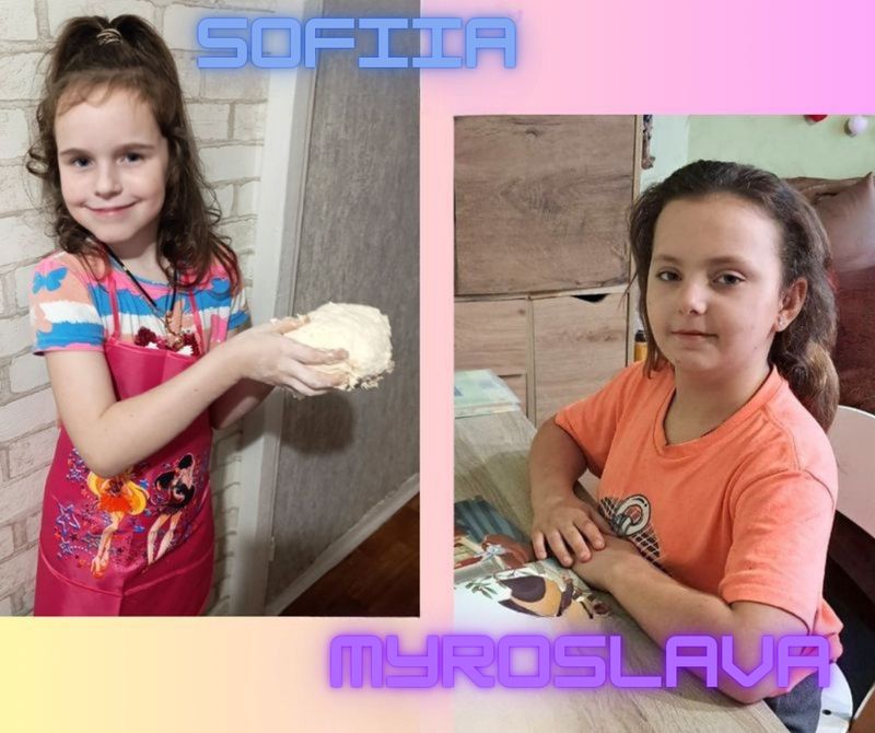 Sofiia Hlushchenko and Myroslava Konieva