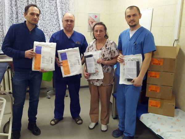 35 sets for vacuum wound therapy were transferred to the Zaporozhye Regional Children's Hospital
